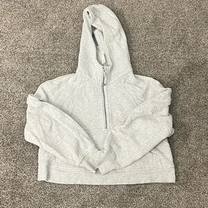 Lululemon Athletica Gray scuba 1/2 zip